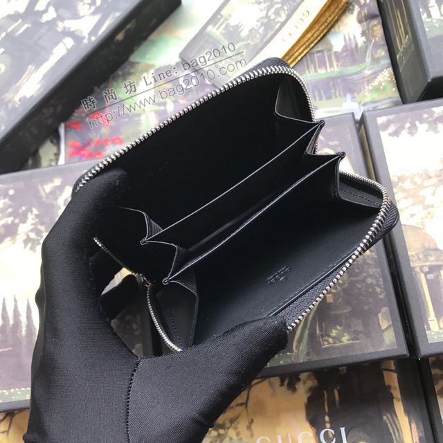 Gucci包 古馳卡包 451242pvc黑 高端品質小拉鏈包卡包系列 Gucci新款卡包  gudj1304